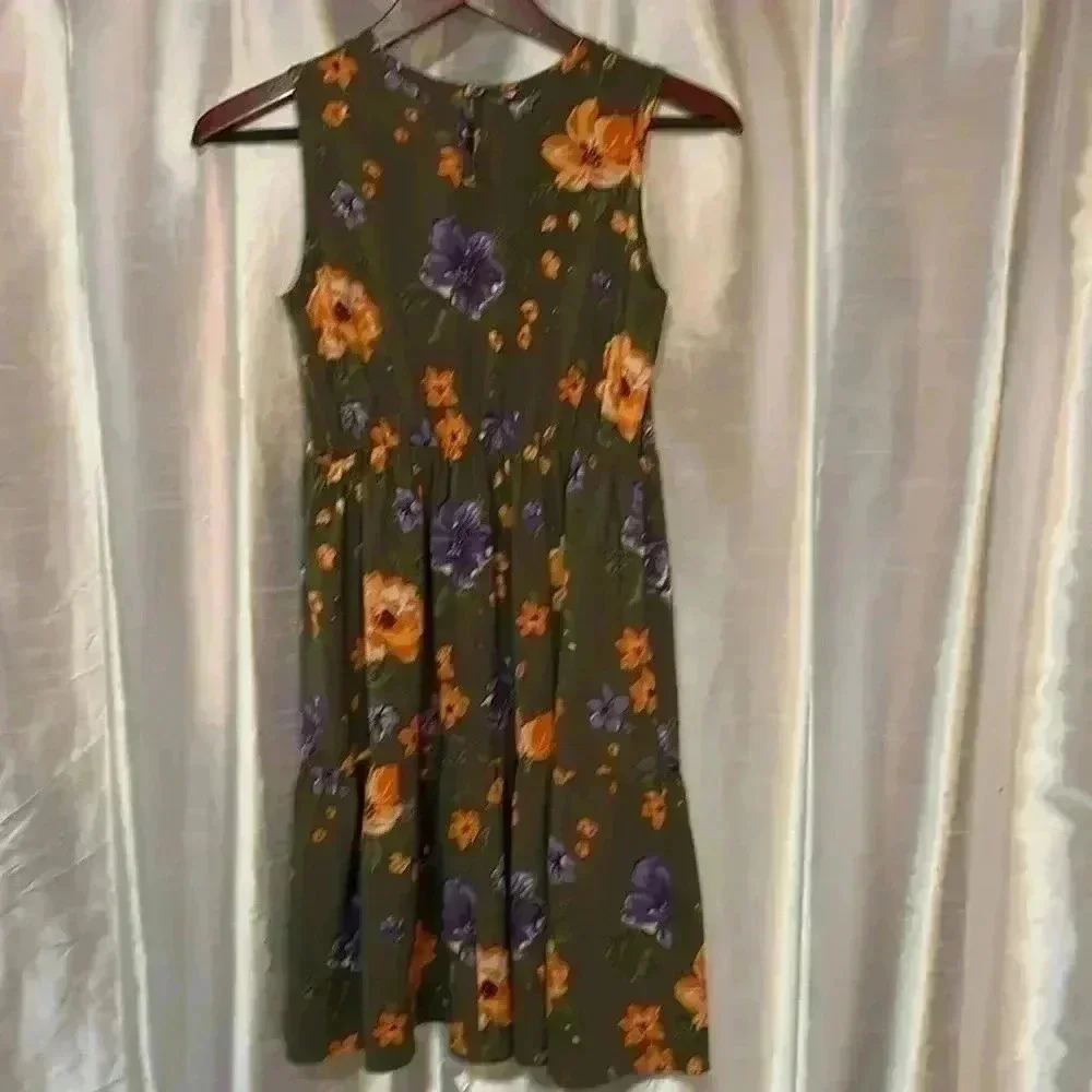 Darling Blueberi Boulevard Girl’s XL Floral Sleeveless Dress